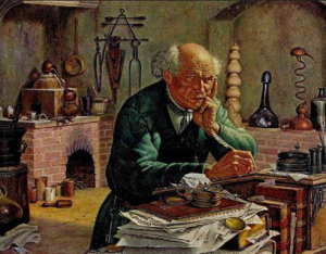 Paracelso in laboratorio